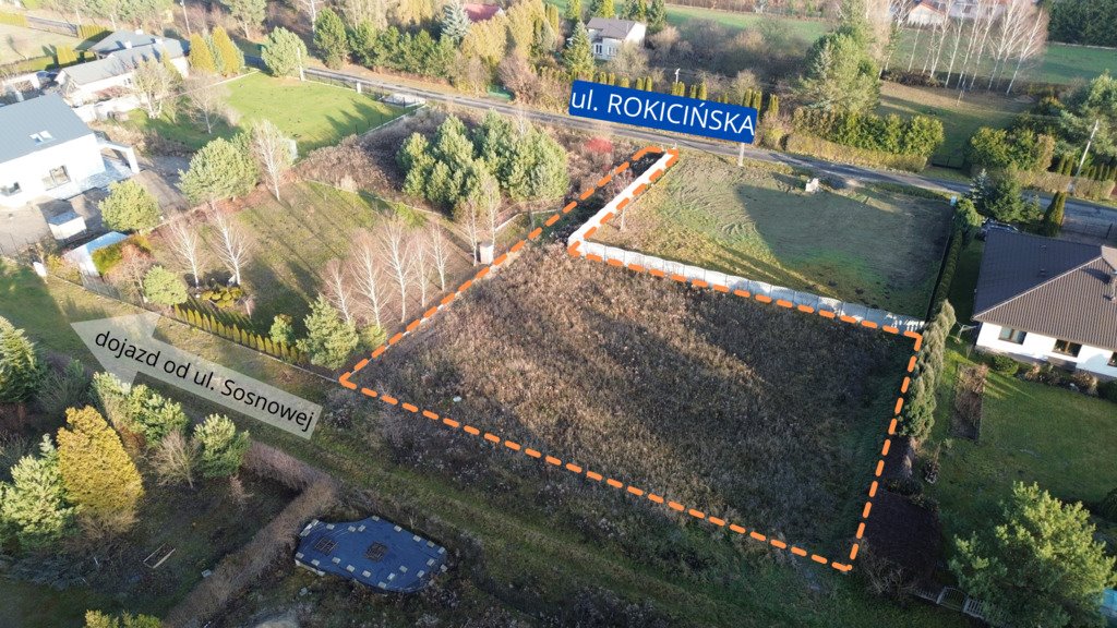 Działka budowlana na sprzedaż Nowe Chrusty, Rokicińska  1 211m2 Foto 1