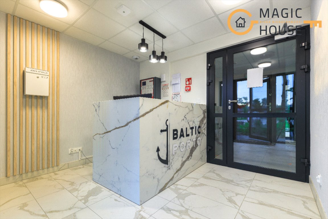 Nowoczesny lokal 33,2 m² z prywatnym ogrodem w Baltic Porto Gdańsk, Sobieszewo, Kempingowa  33m2 Foto 1