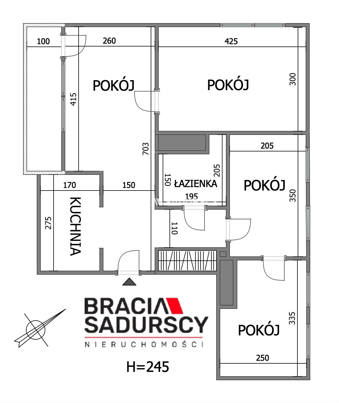 Mieszkanie czteropokojowe  na sprzedaż Kraków, Krowodrza, Krowodrza, Szymanowskiego  55m2 Foto 9