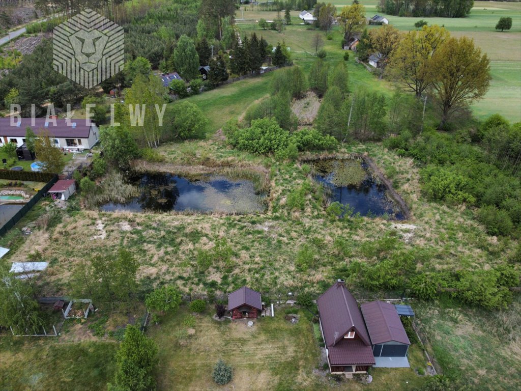 Działka z stawem i dostępem do Narwi w Borsukach Nowe Borsuki  2 140m2 Foto 1