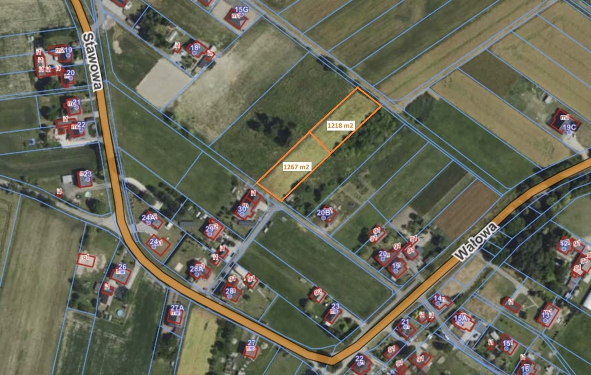 Działki budowlane w Bełsznicy z mediami i płaskim terenem Bełsznica, Wałowa  1 267m2 Foto 1