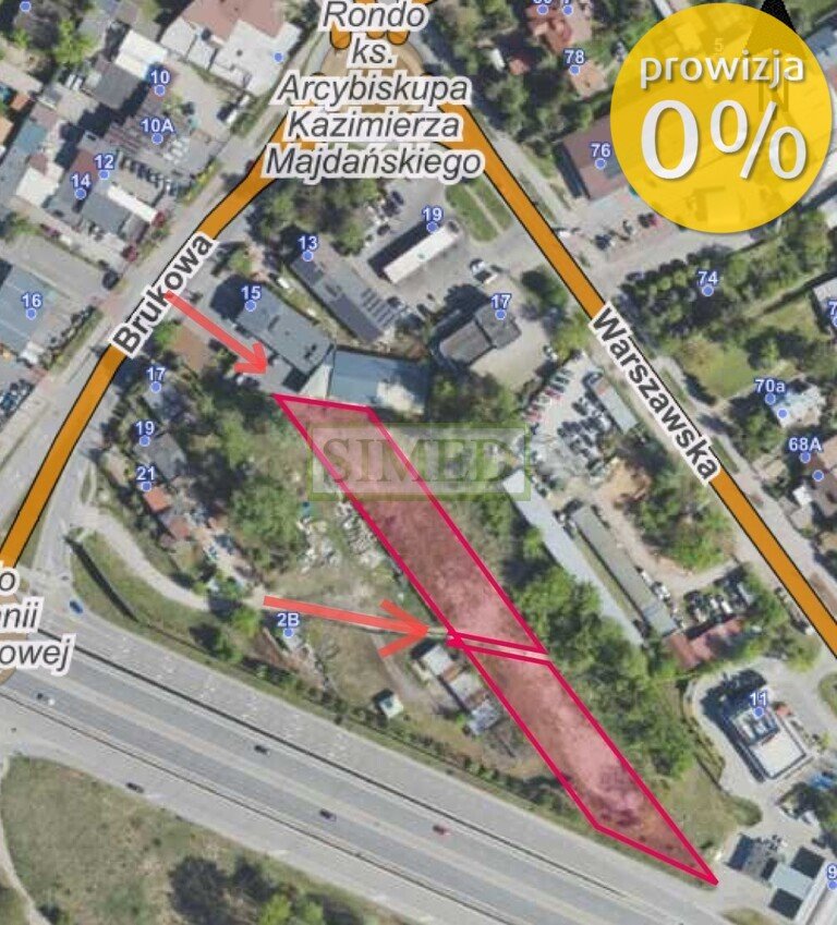 Działka usługowa 3600 m² przy trasie nr 7 w Łomiankach Łomianki, Buraków  3 600m2 Foto 1