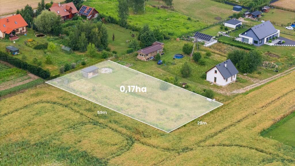 Działka 1700 m² z widokiem na Ślężę i blisko Jeziora Mietkowskiego Biała  1 700m2 Foto 1