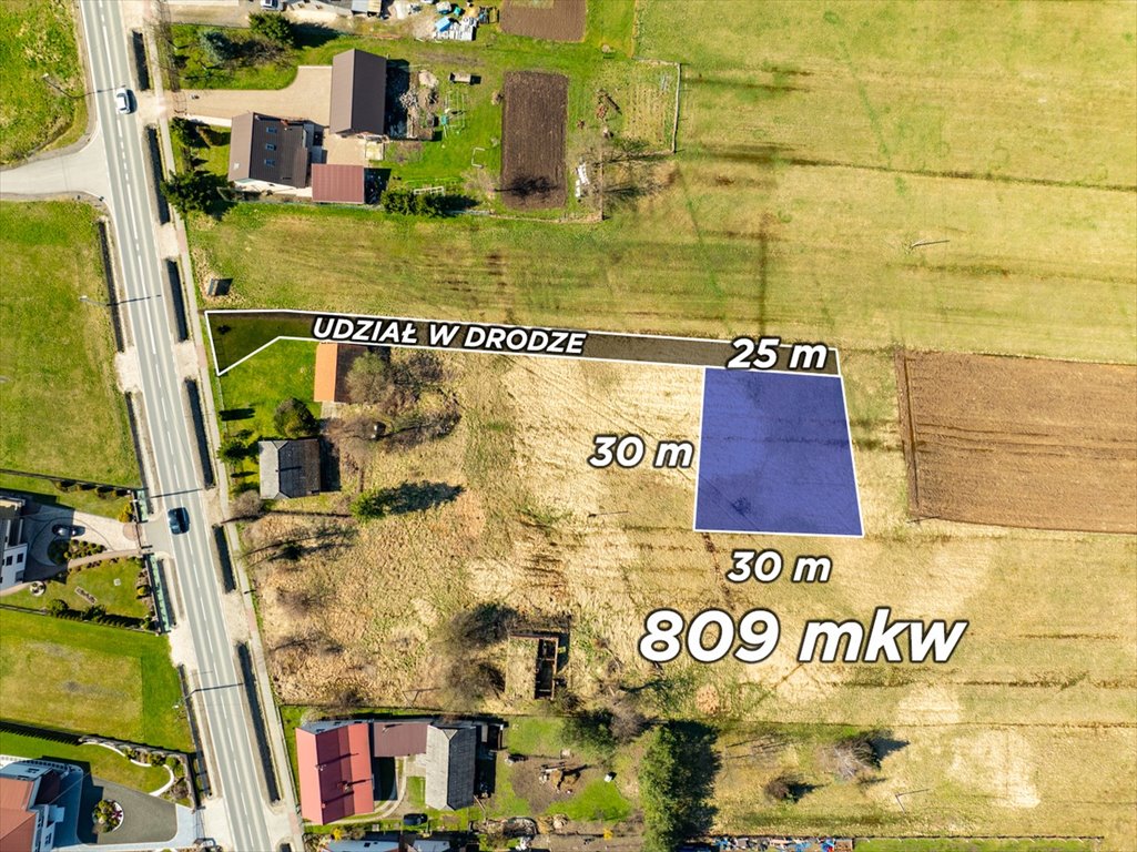 Działka 809 m² pod dom jednorodzinny, blisko natury Wielicki  809m2 Foto 1