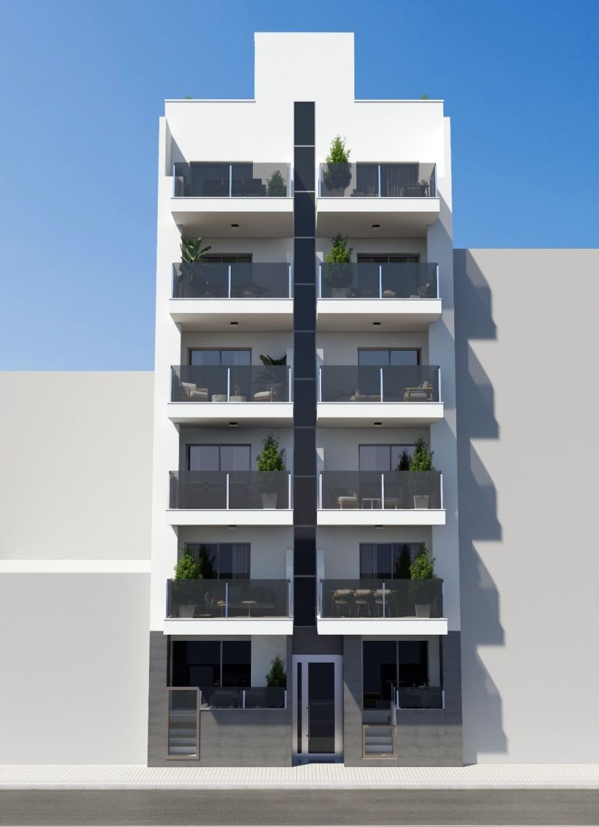 Luksusowe apartamenty 200 m od plaży z basenem i klimatyzacją Hiszpania, Torrevieja, C. Ntra. Sra. de Monserrate  78m2 Foto 1