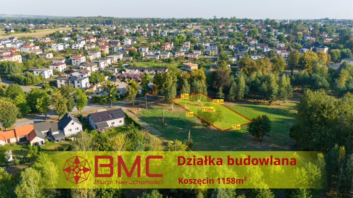 Działka budowlana na sprzedaż Koszęcin, Słowików  1 158m2 Foto 1