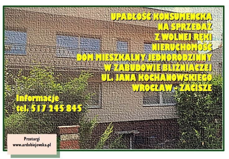 Dom na sprzedaż Wrocław, Zacisze, Zacisze, al. Jana Kochanowskiego  188m2 Foto 1