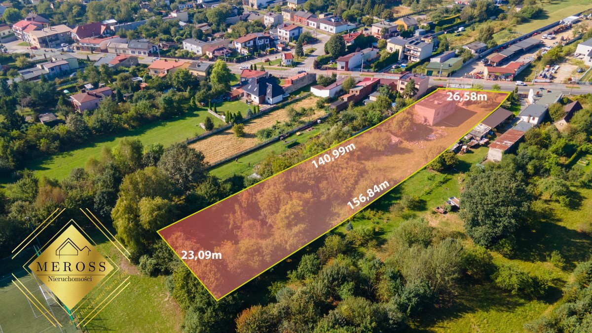 Na sprzedaż działka 3429 m² z mediami w Kłobucku Kłobuck  3 429m2 Foto 1