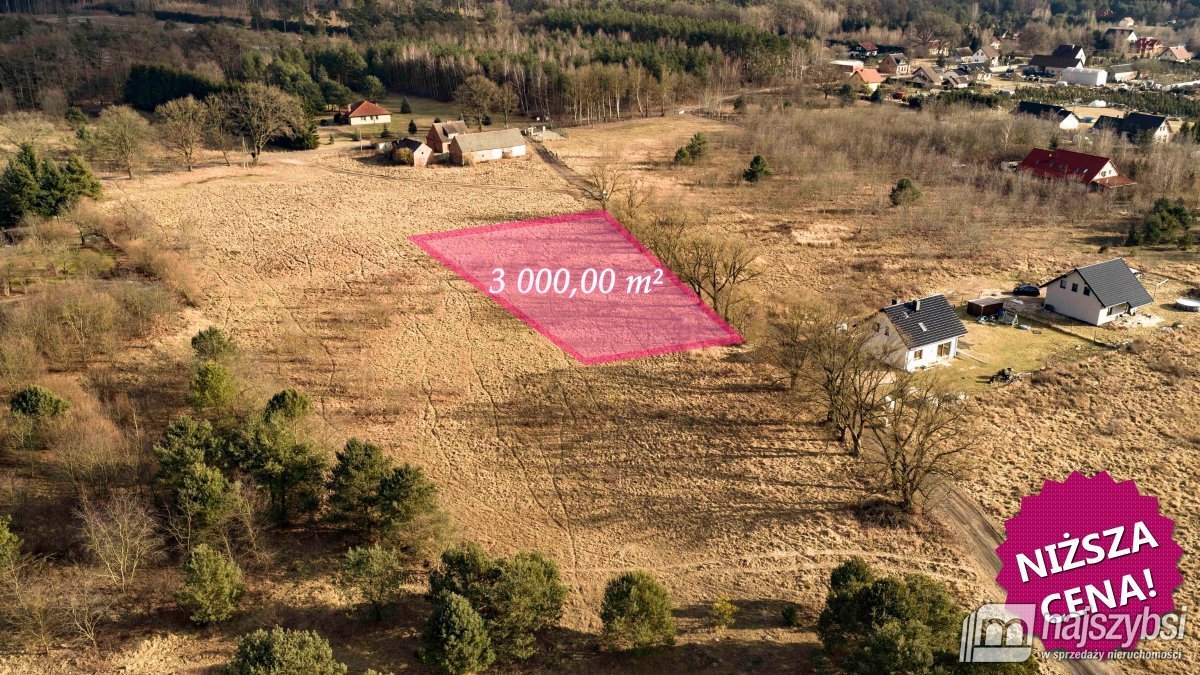 Działka 3000 m² w Krępsku, blisko Goleniów - polecam Krępsko  3 000m2 Foto 1