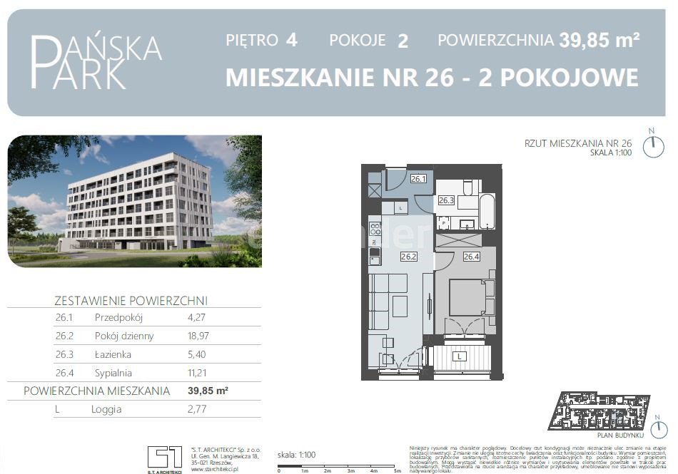 Mieszkanie dwupokojowe na sprzedaż Rzeszów, Pańska  40m2 Foto 5