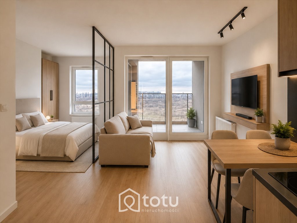 Widok na Zatokę Gdańską, loggia, aranżacja na 2 pokoje Gdańsk, Letnica, Starowiejska  32m2 Foto 1