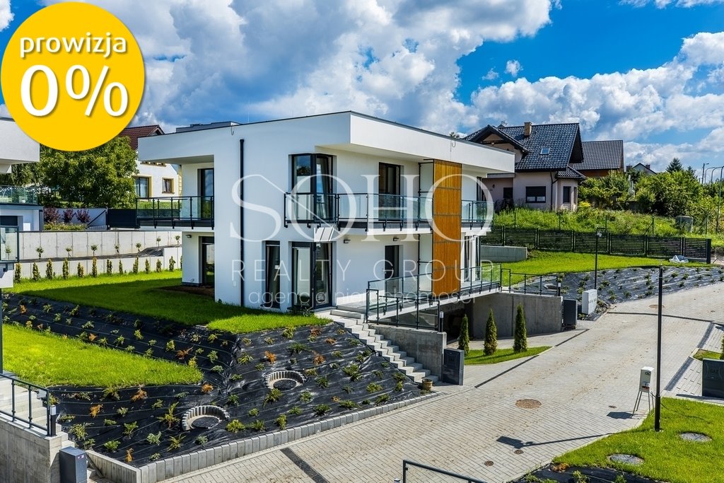 Nowoczesny dom bliźniak z ogrodem i panoramicznymi oknami Kraków, Skotniki, Skotniki  143m2 Foto 1