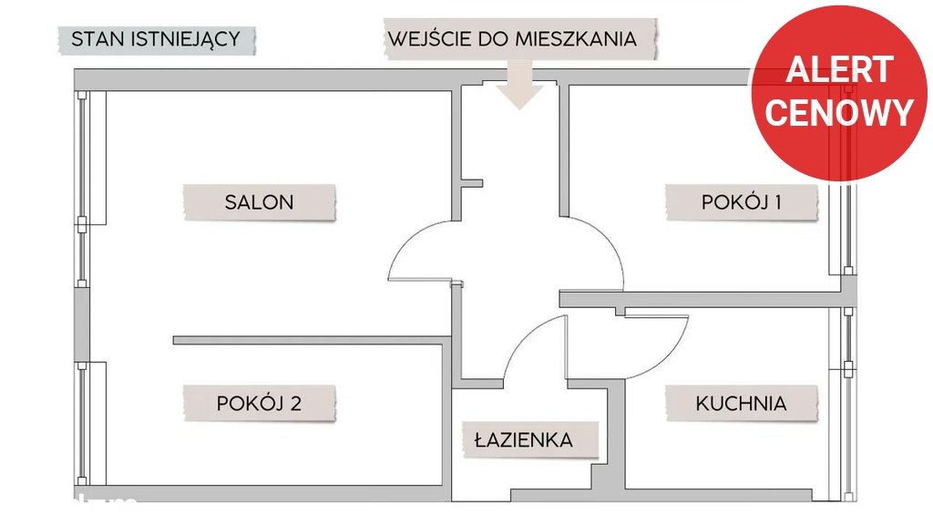 Mieszkanie trzypokojowe na sprzedaż Kraków, Kliny, Kliny, Spacerowa  51m2 Foto 15