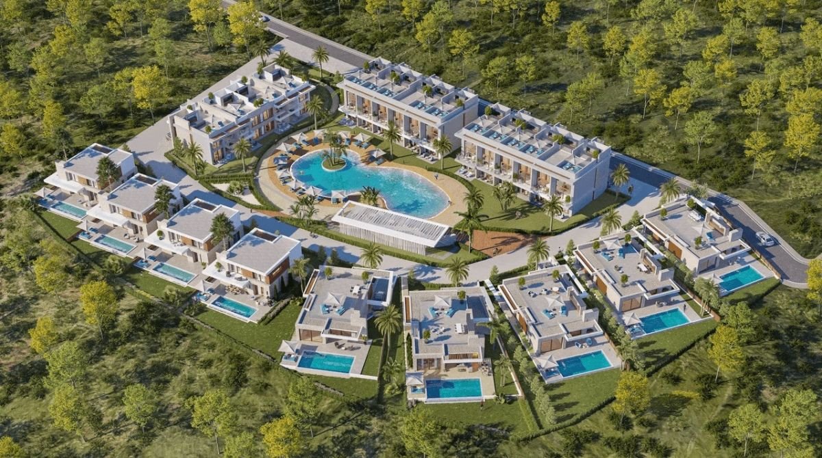 Apartament z tarasem na dachu w HEAVEN’S Hill Village Cypr, Esentepe Karaagac, Karaagac  158m2 Foto 1