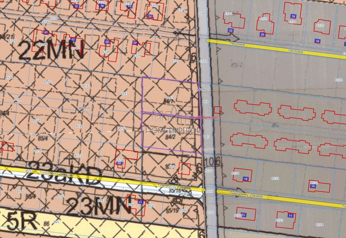 Działka budowlana na sprzedaż Dawidy Bankowe, Tęczowa  3 192m2 Foto 1