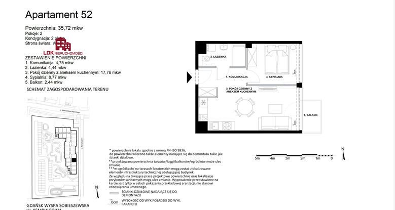 Mieszkanie dwupokojowe na sprzedaż Gdańsk, Sobieszewo, Mieczysława Boguckiego  36m2 Foto 8