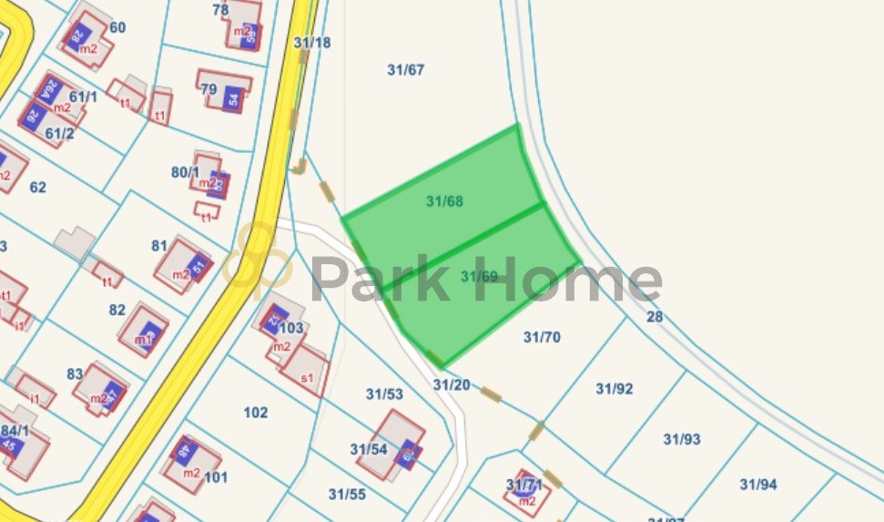Polecam dużą działkę 2515 m² z pozwoleniem na dom do 400 m² Manieczki  2 515m2 Foto 1