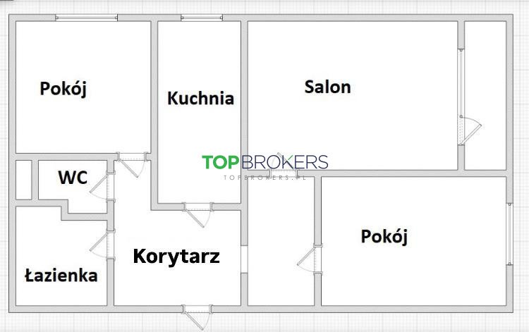 3-pokojowe mieszkanie 56,8 m² z balkonem, do remontu - polecam! Warszawa, Praga-Południe Gocław, Władysława Umińskiego  57m2 Foto 1