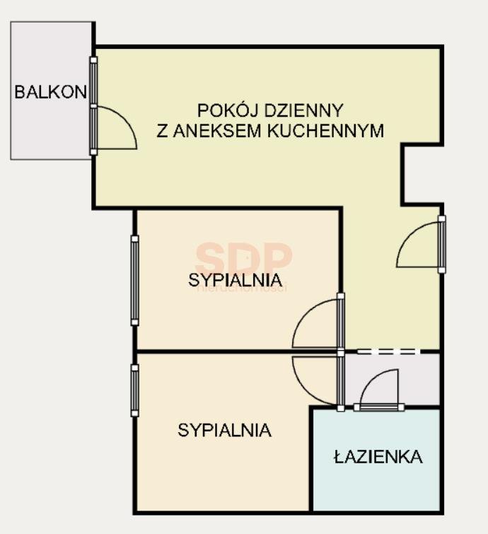 Mieszkanie trzypokojowe na sprzedaż Wrocław, Śródmieście, Kleczków, Wybrzeże Conrada - Korzeniowskiego  53m2 Foto 2