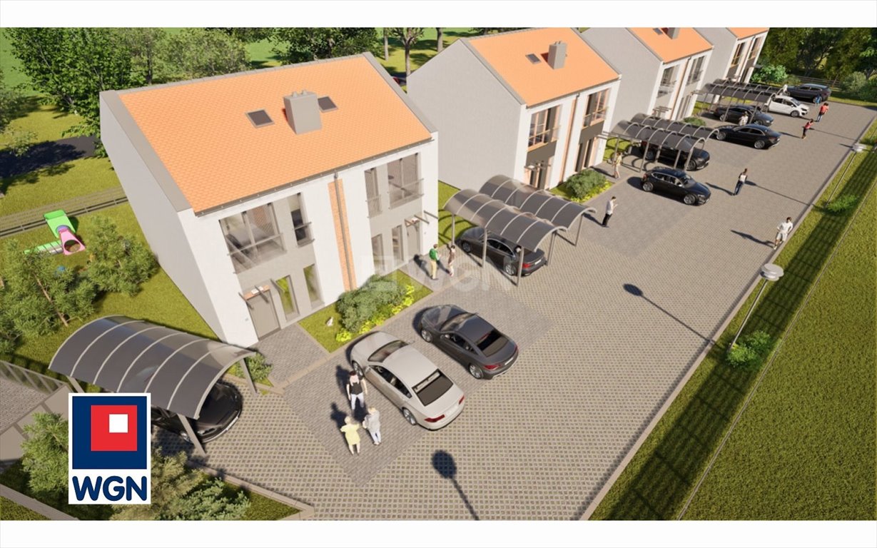 Nowoczesny bliźniak 67 m2 z ogrodem i 3 pokojami Zielona Góra, Nowy Kisielin, Odrzańska  67m2 Foto 1