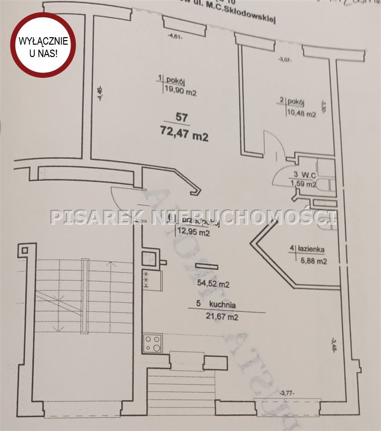 Mieszkanie trzypokojowe na sprzedaż Pruszków, Skłodowskiej-Curie  72m2 Foto 15