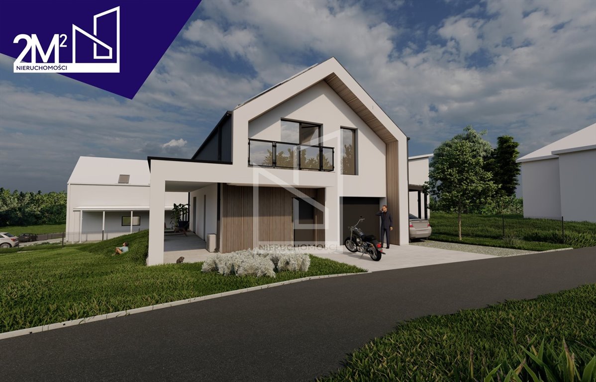 Dom w stanie surowym zamkniętym z garażem i tarasem w Stobiernej Trzebownisko, Stobierna  732m2 Foto 1