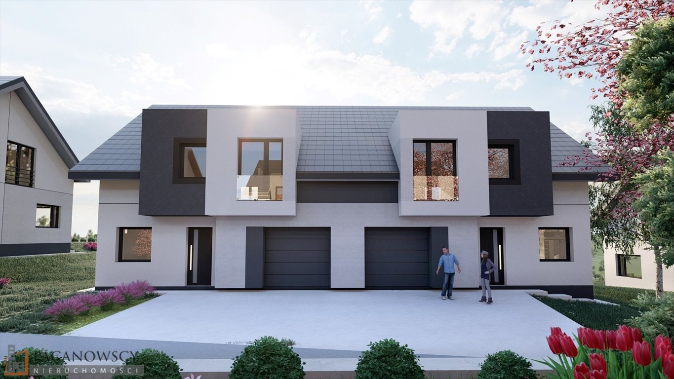 Nowoczesny dom bliźniak w Zielonkach, 151,69 m2, garaż Zielonki  152m2 Foto 1