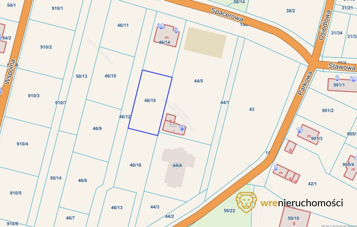 Sprzedam działkę 1000 m² w Pruszowicach z dostępem do mediów Pruszowice, Parkowa  1 000m2 Foto 1
