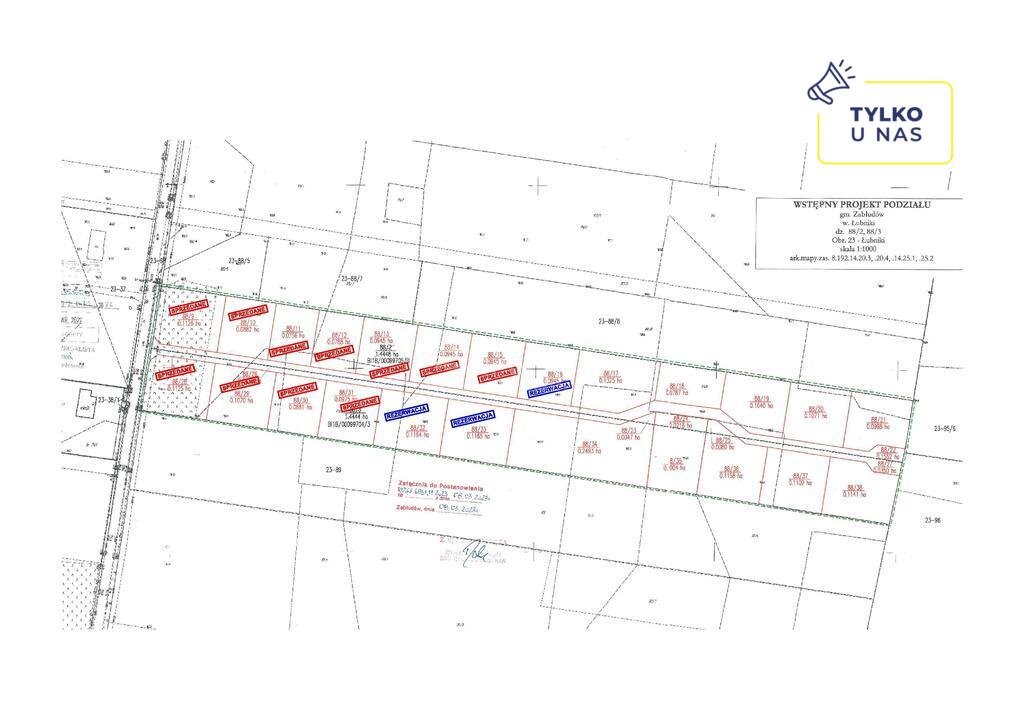 Działka budowlana na sprzedaż Łubniki  1 164m2 Foto 1