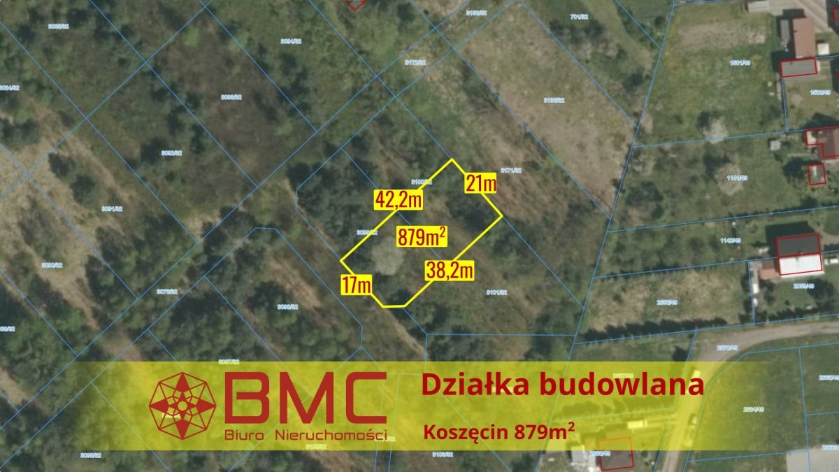 Działka budowlana na sprzedaż Koszęcin, Słowików  879m2 Foto 1