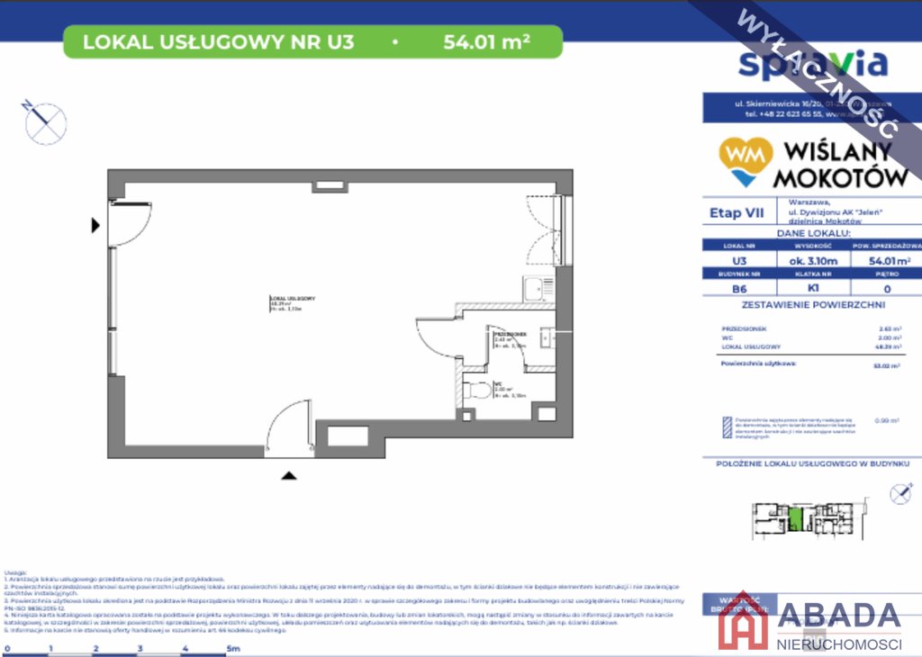 Lokal użytkowy na wynajem Warszawa, Mokotów  54m2 Foto 3