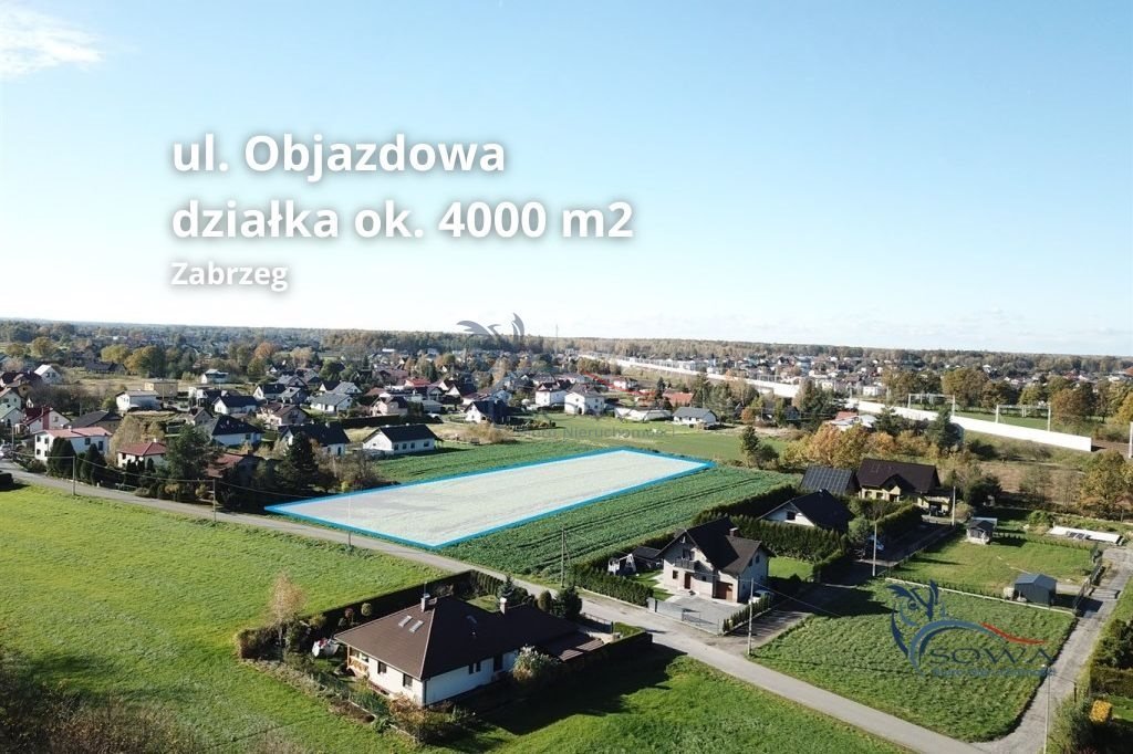 Działka budowlana 3938 m² z mediami, blisko centrum Zabrzeg  3 938m2 Foto 1