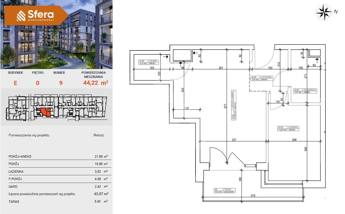 Mieszkanie dwupokojowe na sprzedaż Bydgoszcz, Centrum  44m2 Foto 8