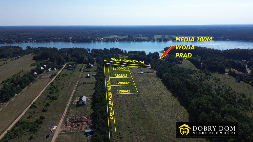 Działka budowlana 1208 m² blisko jeziora Serwy, Puszcza Augustowska Serwy  1 208m2 Foto 1