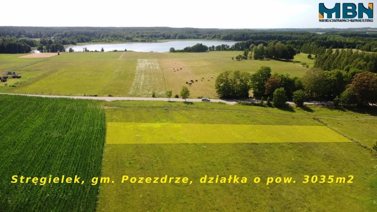 Działka pod zabudowę w malowniczym otoczeniu jezior i rzek Stręgielek, Stręgielek  3 035m2 Foto 1