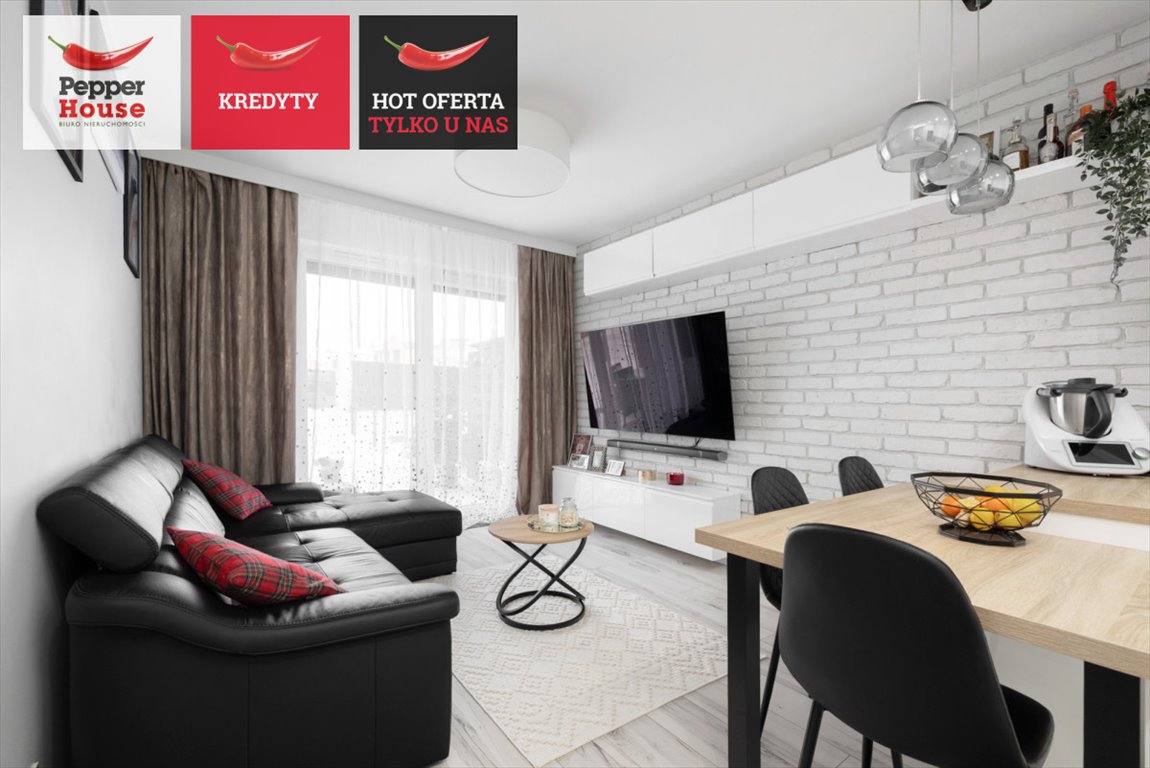 Nowoczesne 3-pokojowe mieszkanie z dużym ogrodem i systemem Smart Home Borkowo, Kasztanowa  52m2 Foto 1