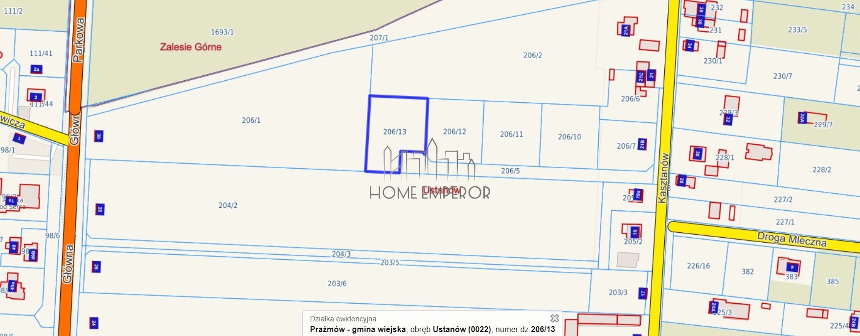 Działka budowlana na sprzedaż Ustanów, Kasztanów  1 591m2 Foto 2