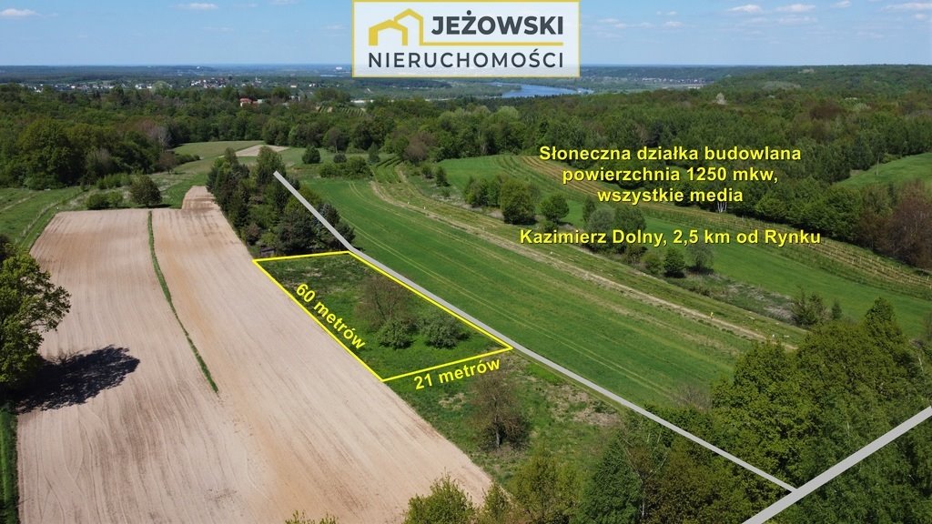 Działka budowlana na sprzedaż Kazimierz Dolny  1 250m2 Foto 1