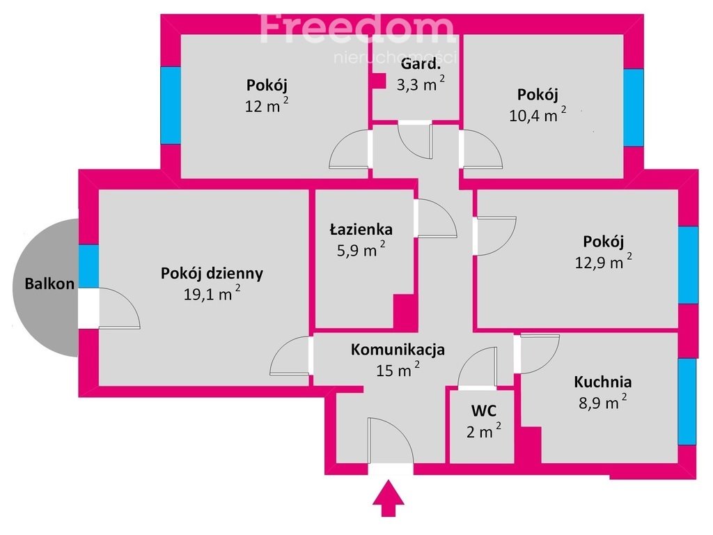 Mieszkanie czteropokojowe  na sprzedaż Rzeszów, Jana Twardowskiego  88m2 Foto 5