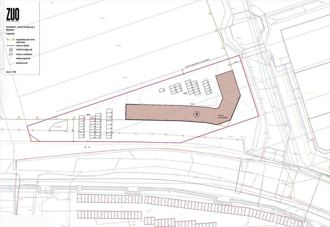 Działka pod inwestycję w Suwałkach, 3385 m², media, MPZP Suwałki, Aleja Generała Broni Stanisława Maczka  3 385m2 Foto 1