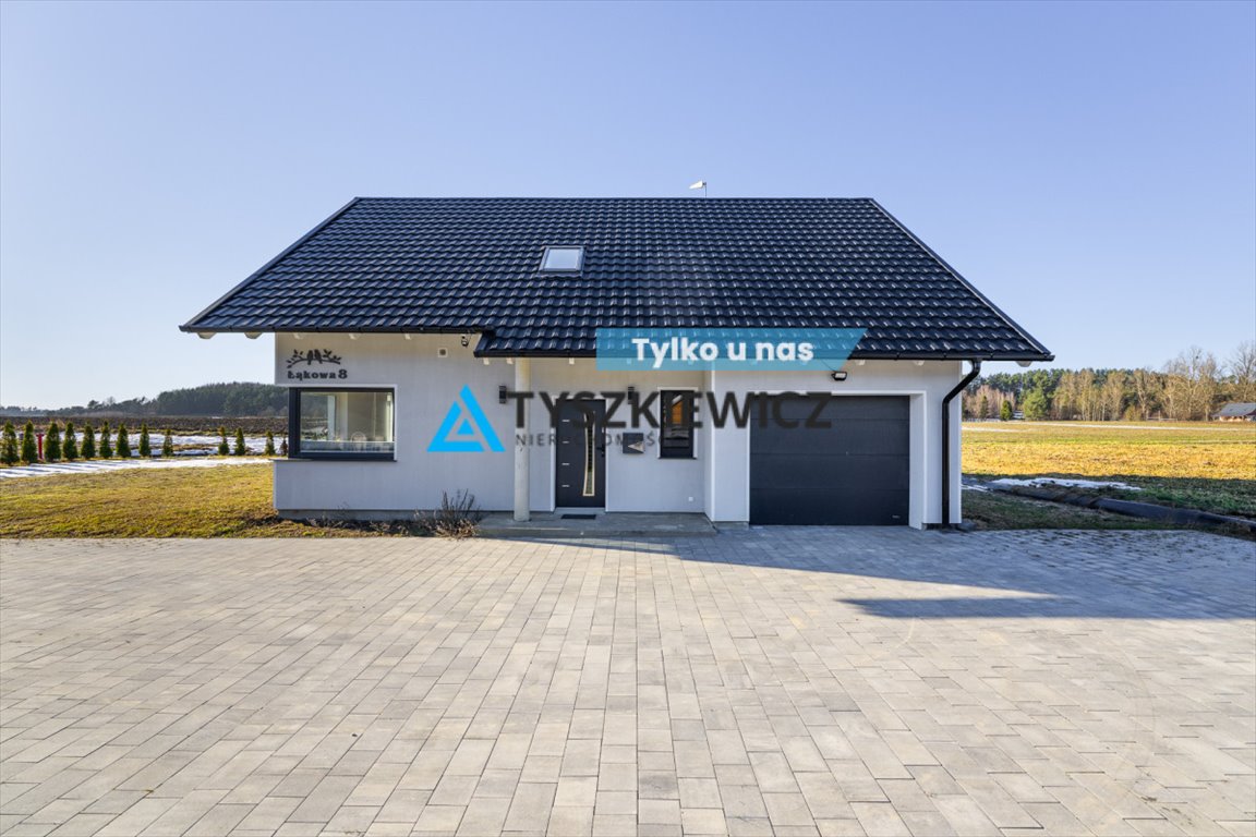 Dom z jeziorem Raduńskim, 134,8 m2, garaż, działka 1006 m2 Zgorzałe, Łąkowa  209m2 Foto 1