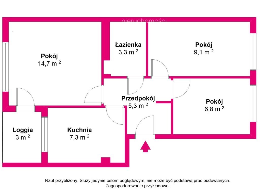 Mieszkanie trzypokojowe na sprzedaż Ełk, Gdańska  43m2 Foto 1