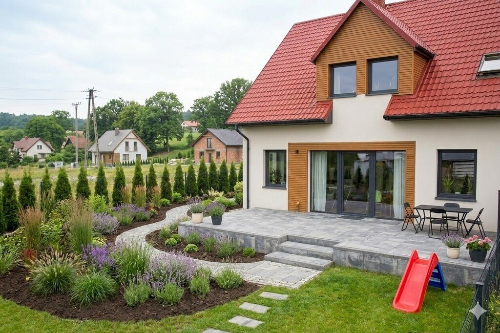 Dom z widokiem na Zamek w Skibach – 220m², nowoczesna pompa Skiby  220m2 Foto 1