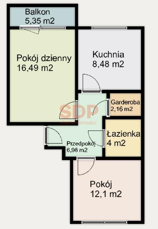 Mieszkanie dwupokojowe na sprzedaż Wrocław, Psie Pole, Zawidawie, Gorlicka  50m2 Foto 5