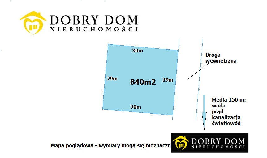 Działka 840 m² pod dom w Studziankach - media, WZ, polecam! Studzianki  840m2 Foto 1