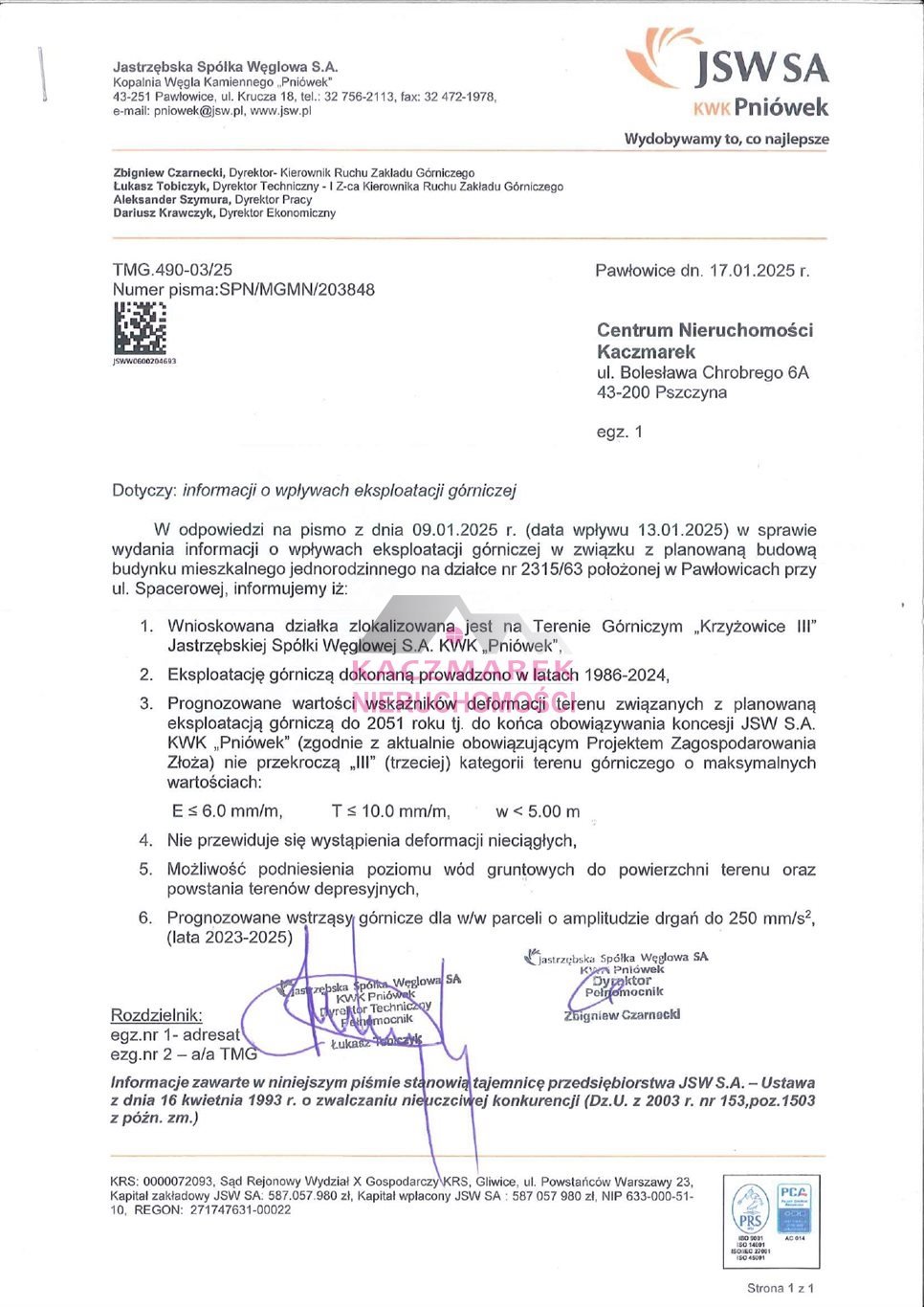 Działka budowlana na sprzedaż Pawłowice, Spacerowa  850m2 Foto 6