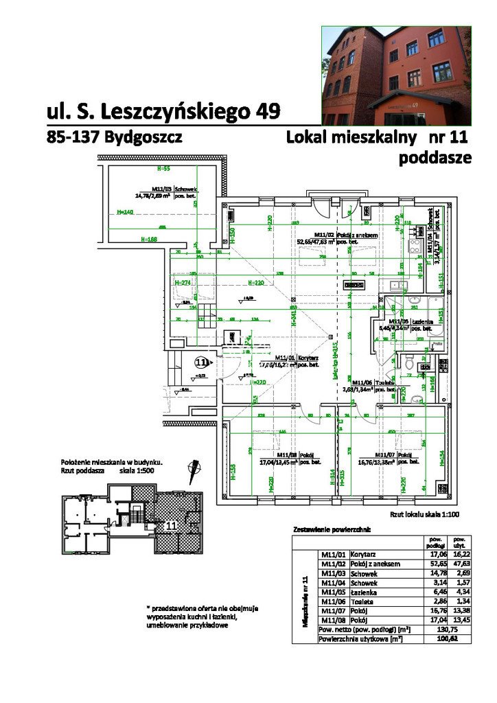 Mieszkanie czteropokojowe  na sprzedaż Bydgoszcz, Szwederowo, Stanisława Leszczyńskiego  101m2 Foto 3