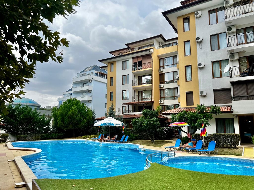 Kawalerka 40 m² z balkonem i basenem w Diamond Bay Bułgaria, Sunny Beach, Diamond Bay  40m2 Foto 1