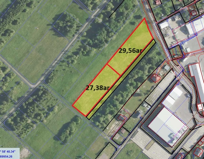 Działka 29,56 ar z WZ pod magazyn i biura w Rudnej Małej Rudna Mała  2 956m2 Foto 1