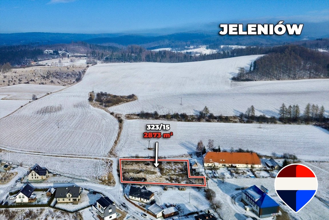 Działka budowlana 2873 m² z pełnym uzbrojeniem i dojazdem Jeleniów, 0  2 873m2 Foto 1